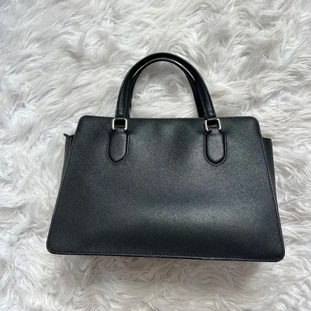 Kate Spade Laurel Way Reese Leather Crossbody Bag Purse Handbag Black 🖤♠️